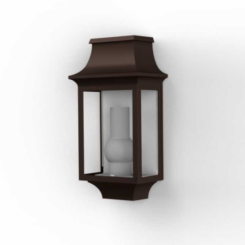 antike Wandlampe außen